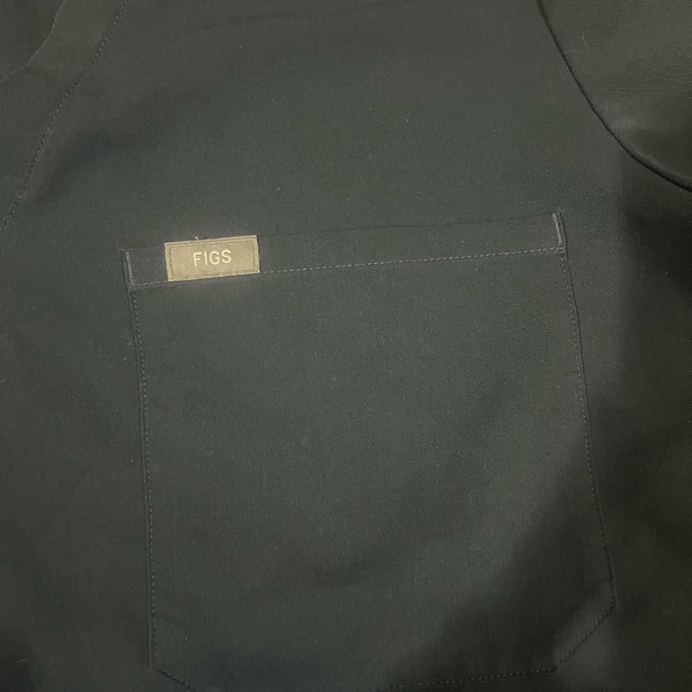 FIGS TOP 2X navy RLS - Picture 4 of 7
